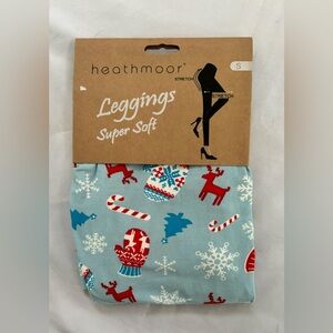 Heathmoor Women’s Super Soft Leggings in Christmas/Winter Multi Sz S